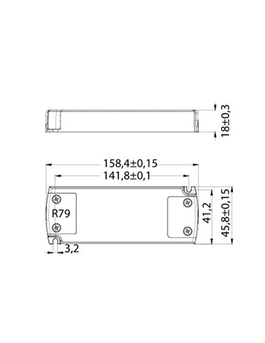 Module LED à commande TRIAC 12-36W 4-5 lumens, éclairage modulaire, 2 drivers