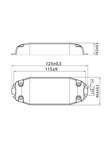 Driver LED ON/OFF 0-40W 5 lâmpadas MODULAR LIGHT 2 DRIVERS