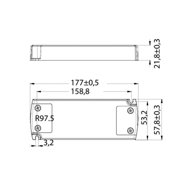 Driver LED regulável TRIAC 19-50W 8 lâmpadas MODULAR LIGHT 2 DRIVERS