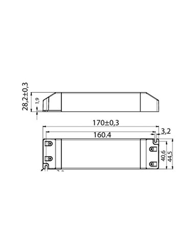 Driver LED ON/OFF 0-60W 8 lâmpadas MODULAR LIGHT 2 DRIVERS