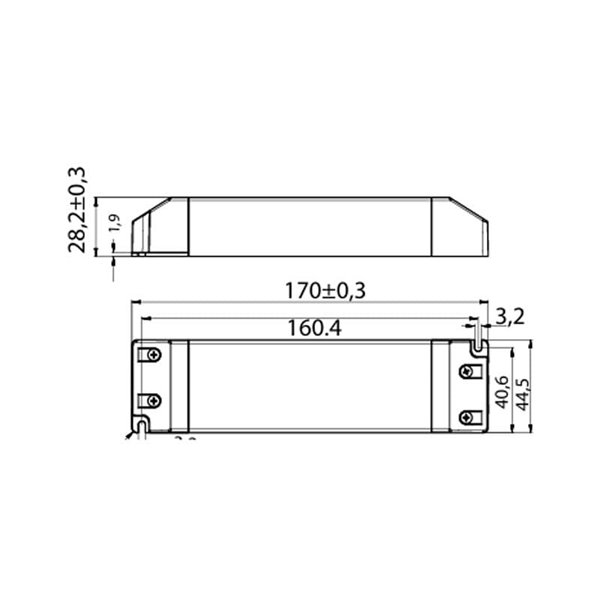 Driver LED ON/OFF 0-60W 8 lâmpadas MODULAR LIGHT 2 DRIVERS