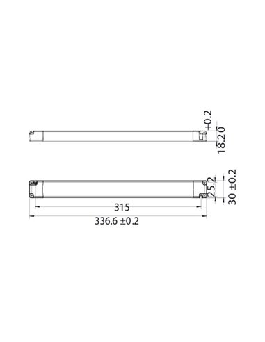 Driver LED regulable TRIAC 20-100W 14 luces MODULAR LIGHT 2 DRIVERS