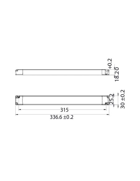 Driver LED regulable TRIAC 20-100W 14 luces MODULAR LIGHT 2 DRIVERS