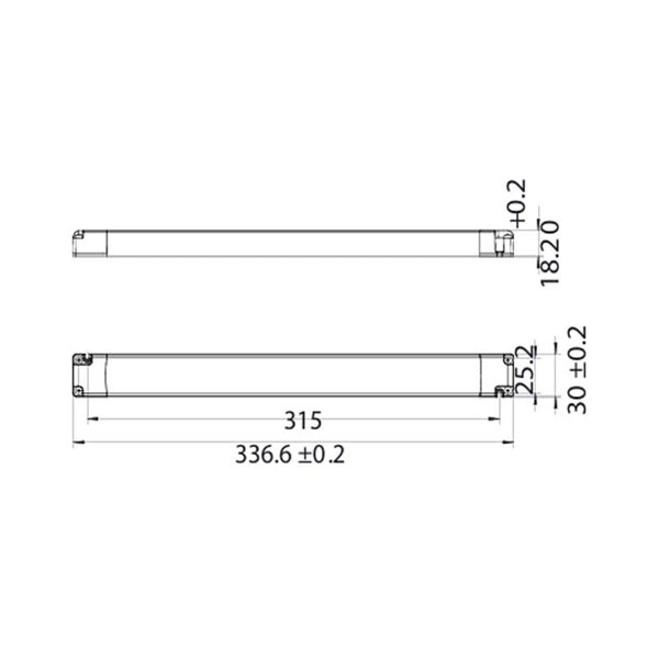 Driver LED regulável TRIAC 20-100W 14 lâmpadas MODULAR LIGHT 2 DRIVERS
