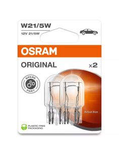 Bombilla Osram W21/5W Original 12V 21/5W casquillo W3x16q – Pack 2 unidades