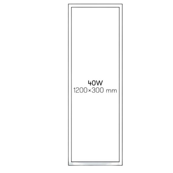 Plafonnier LED rectangulaire blanc NIMAG 40W IP44 pour cuisine, 3CCT, 4800 lm, 3000K - 4000K - 5000K