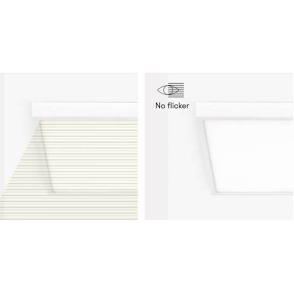 Luminária de teto LED retangular branca NIMAG 40W IP44, sem cintilação, para cozinha, 3CCT, 4800 lm, 3000K - 4000K - 5000K