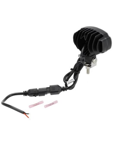Mini farol de trabalho LED oval traseiro de 3000 lm e 20 W com conector Deutsch e suporte giratório.