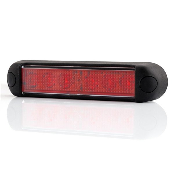 Phare antibrouillard LED LPD 3240 12/24V avec capuchon rouge, homologué F1 IP68
