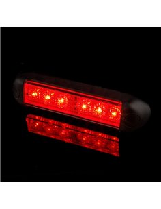 Farol de neblina LED LPD 3240 12/24V com tampa vermelha, homologado pela F1 e com classificação IP68. 2