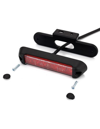 Phare antibrouillard LED LPD 3240 12/24V avec capuchon rouge, homologué F1 IP68