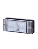 Feu de recul rectangulaire à LED, écran LCD 657, 12/24 V, homologué IP68.
