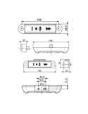 Luz de marcha atrás LED LCD 3241 12/24V homologado R IP68