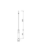 Colgante LED blanco SPARK 5,6W 3000K 635Lm con detalle triangular Iluminado, MODULAR LIGHT 3 COLGANTES