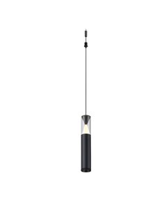 Colgante LED negro SPARK 5,6W 3000K 635Lm con detalle triangular iluminado, MODULAR LIGHT 3 COLGANTES