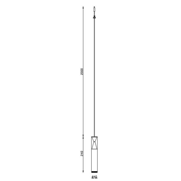 Colgante LED gris oscuro SPARK 5,6W 3000K 635Lm con detalle triangular iluminado, MODULAR LIGHT 3 COLGANTES