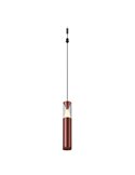 Colgante LED oro rosa SPARK 5,6W 3000K 635Lm con detalle triangular iluminado, MODULAR LIGHT 3 COLGANTES