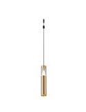 Colgante LED oro SPARK 5,6W 3000K 635Lm con detalle triangular iluminado, MODULAR LIGHT 3 COLGANTES