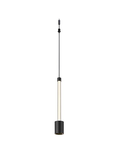 Colgante LED negro FUGAZ con iluminación vertical, 6W 3000K 700Lm, MODULAR LIGHT 3 COLGANTES