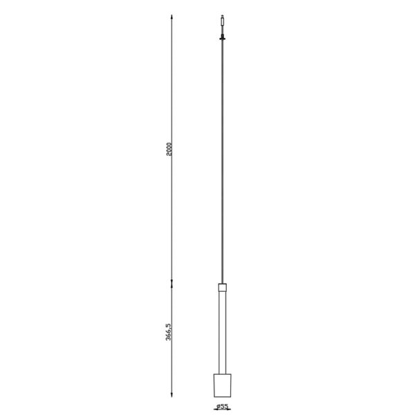 Colgante LED camel FUGAZ con iluminación vertical, 6W 3000K 700Lm, MODULAR LIGHT 3 COLGANTES