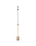 Colgante LED oro FUGAZ con iluminación vertical, 6W 3000K 700Lm, MODULAR LIGHT 3 COLGANTES
