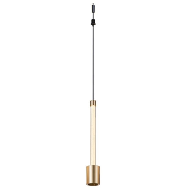 Colgante LED oro FUGAZ con iluminación vertical, 6W 3000K 700Lm, MODULAR LIGHT 3 COLGANTES