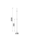 Colgante LED blanco CALA 4,5W 3000K 430Lm, MODULAR LIGHT 3 COLGANTES