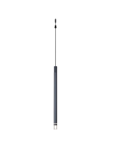 Colgante LED gris oscuro MOANA con detalle iluminado, 5W 3000K 625Lm, MODULAR LIGHT 3 COLGANTES