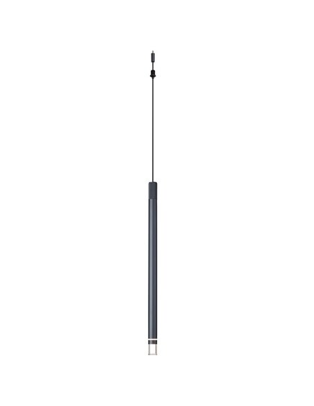 Colgante LED gris oscuro MOANA con detalle iluminado, 5W 3000K 625Lm, MODULAR LIGHT 3 COLGANTES