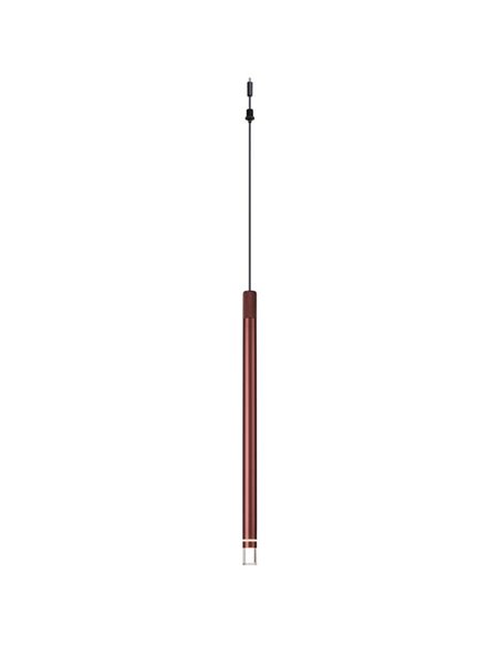 Colgante LED oro rosa MOANA con detalle iluminado, 5W 3000K 625Lm, MODULAR LIGHT 3 COLGANTES