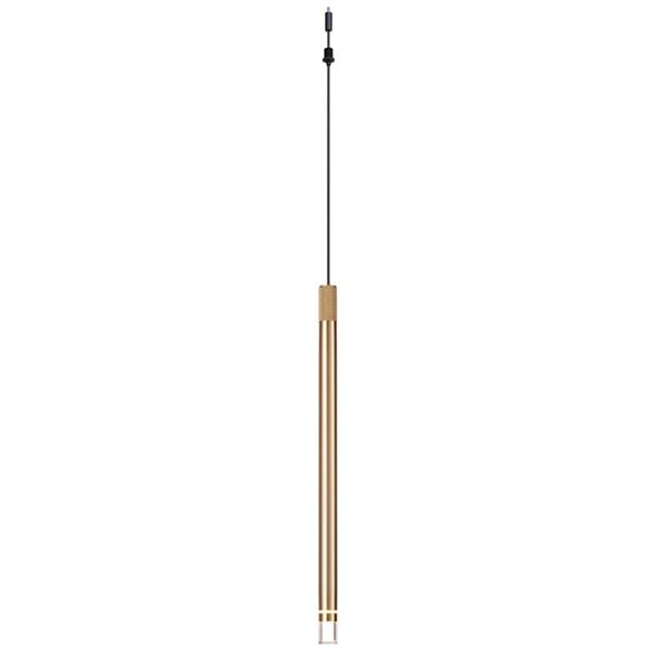 Luminária pendente MOANA em latão com LED e detalhe iluminado, 5W 3000K 625Lm, LUMINÁRIA MODULAR COM 3 PENDENTES