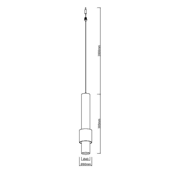 Colgante LED negro/oro CLIFTON 5,5W 3000K 460Lm, MODULAR LIGHT 3 COLGANTES