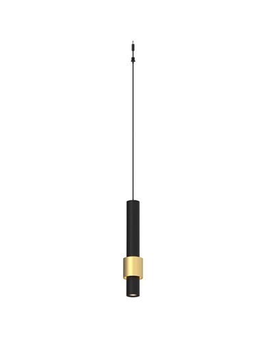 Colgante LED negro/oro CLIFTON 5,5W 3000K 460Lm, MODULAR LIGHT 3 COLGANTES