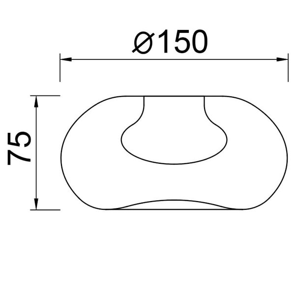 Abat-jour plat en verre de type disque pour lampe ANDROMEDA et système d'éclairage MODULAR LIGHT