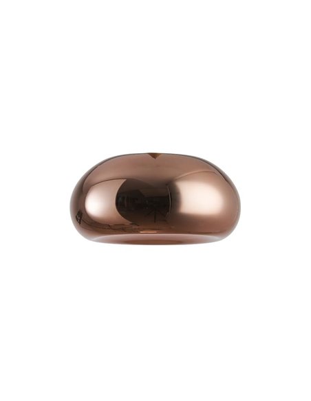 Tulipa plana tipo disco de cristal para lámpara ANDRÓMEDA y sistema MODULAR LIGHT