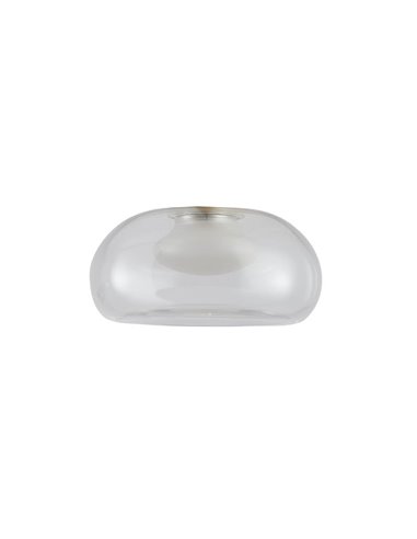 Tulipa plana tipo disco de cristal para lámpara ANDRÓMEDA y sistema MODULAR LIGHT