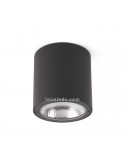 Plafón de Techo LED para exterior GOZ 8W Gris Oscuro IP54e aluminio y cristal de Faro Barcelona | Leonleds Iluminación