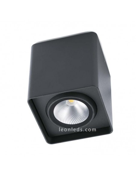 Plafón de Techo LED para exterior Tami 8W Gris Oscuro IP54 Cuadrado de Faro Barcelona | LeonLeds Iluminación