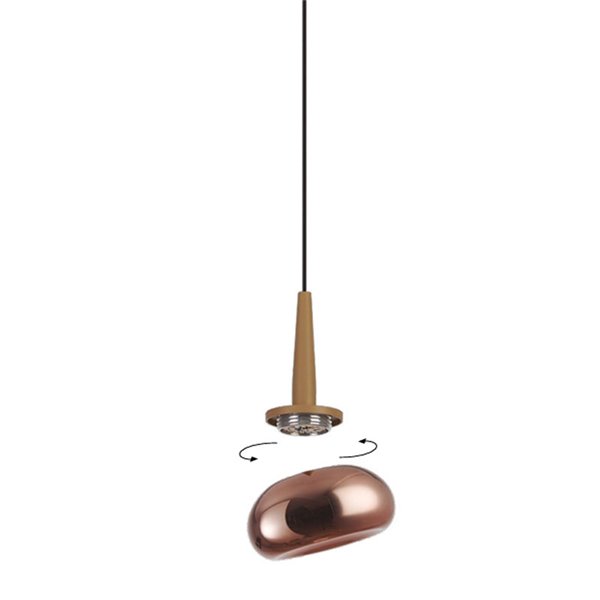 Lámpara de techo con 8 Luces LED Colgantes de cristal ANDRÓMEDA en forma de lágrima, oro 40W 3000K 4000Lm, base redonda