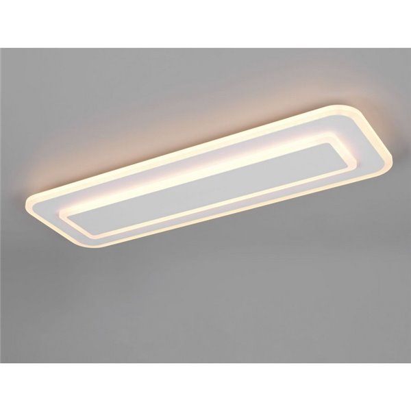 Plafonnier rectangulaire LED RIVA 60 cm 20 W 2300 lm, 2700 - 6500 K avec fonction mémoire et veilleuse IP20