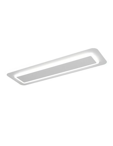Luminária de teto retangular LED RIVA 60cm 20W 2300lm, 2700 - 6500K com função de memória e luz noturna IP20