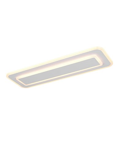 Plafón de techo rectangular LED RIVA 60cm 20W 2300lm, 2700 - 6500K funcion memoria y luz nocturna IP20
