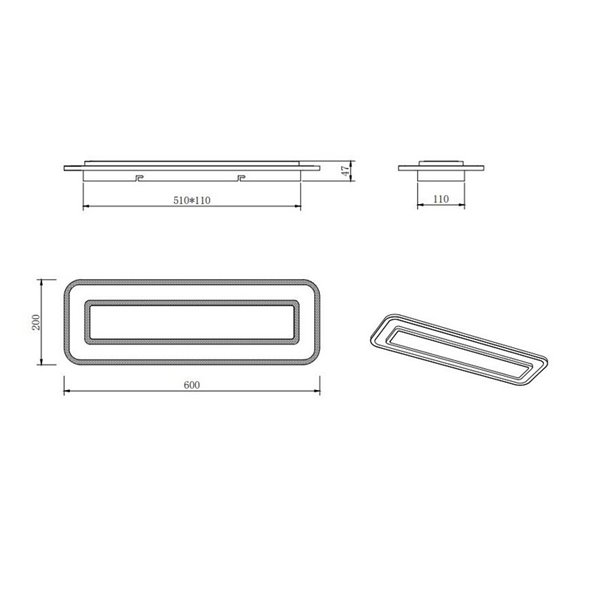 Plafón de techo rectangular LED RIVA 60cm 20W 2300lm, 2700 - 6500K funcion memoria y luz nocturna IP20