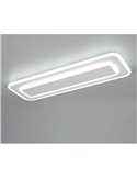 Luminária de teto retangular LED RIVA 60cm 20W 2300lm, 2700 - 6500K com função de memória e luz noturna IP20