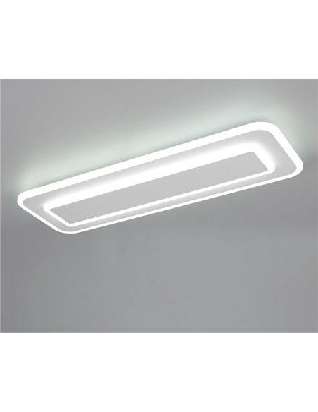 Luminária de teto retangular LED RIVA 60cm 20W 2300lm, 2700 - 6500K com função de memória e luz noturna IP20