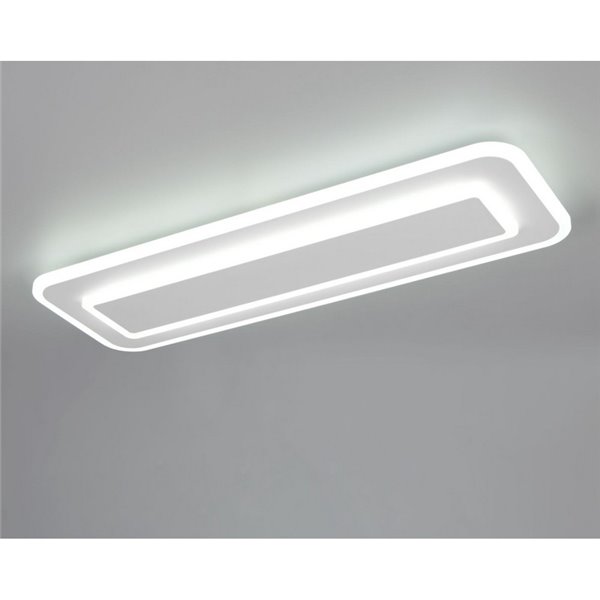 Plafón de techo rectangular LED RIVA 60cm 20W 2300lm, 2700 - 6500K funcion memoria y luz nocturna IP20