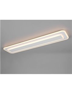 Plafón de techo rectangular LED RIVA 90cm 35W 4100lm, regulable 2700 - 6500K IP20 Blanco 2