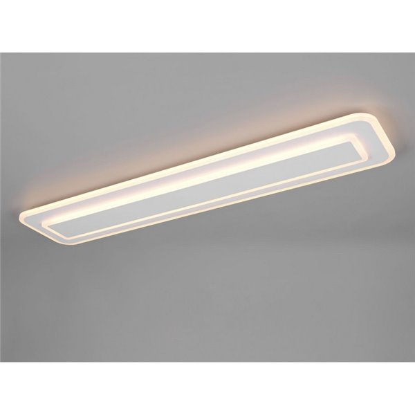Plafón de techo rectangular LED RIVA 90cm 35W 4100lm, regulable 2700 - 6500K IP20 Blanco