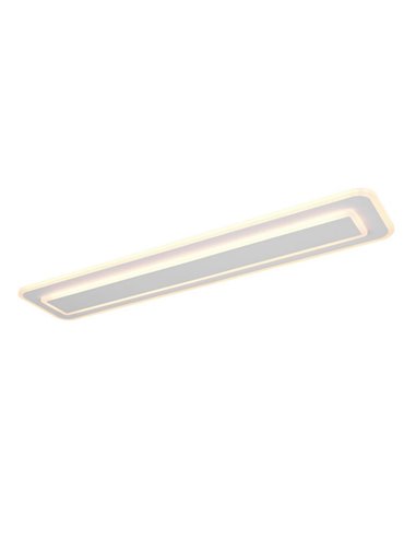 Plafón de techo rectangular LED RIVA 90cm 35W 4100lm, regulable 2700 - 6500K IP20 Blanco