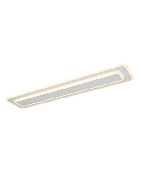Plafón de techo rectangular LED RIVA 90cm 35W 4100lm, regulable 2700 - 6500K IP20 Blanco